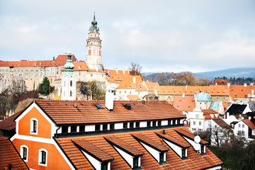 Obraz premium View of Cesky Krumlov, Czech Republic. Europe.