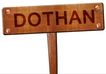 dothan road sign, 3D rendering