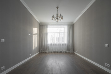 Modern contemporary interior. Emty flat.