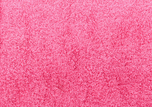 Pink color towel texture.