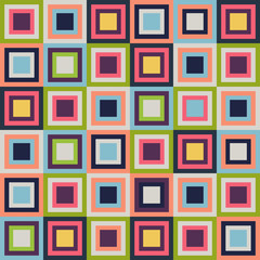 Abstract Geometrick Pattern Background With Colorful Squares