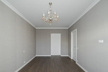 Modern contemporary interior. Emty flat.