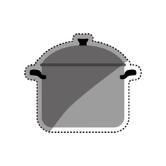 Kitchen saucepan isolated icon vector illustration graphic design