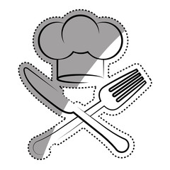 Chef hat symbol icon vector illustration graphic design