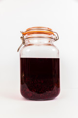 Blackberry sherry maturing