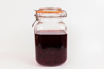 Blackberry sherry maturing