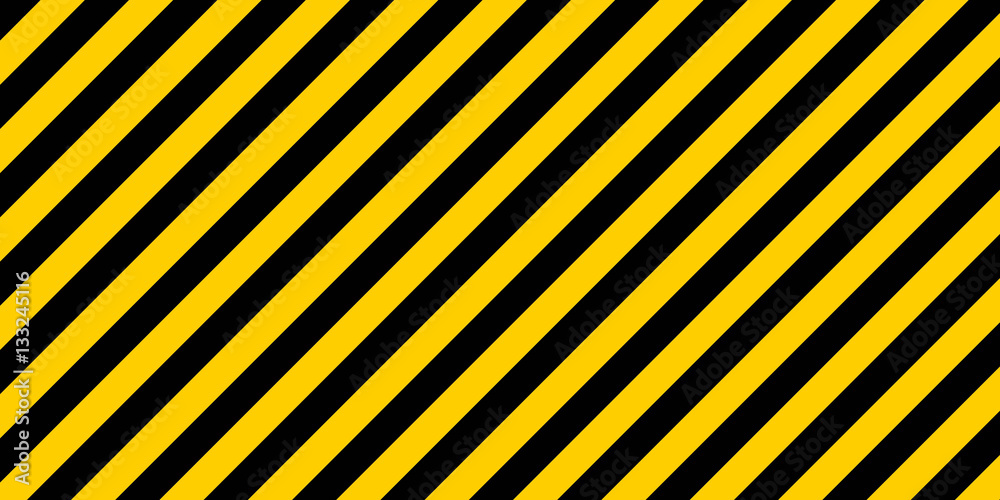 Poster warning striped rectangular background