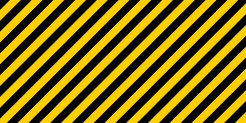 Fotobehang warning striped rectangular background © brovarky