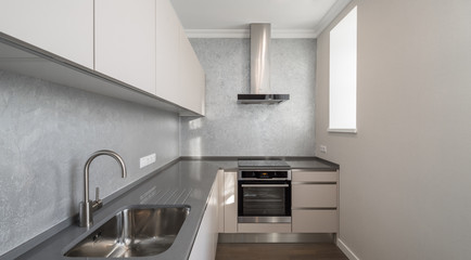 Modern contemporary interior. Kitchen.