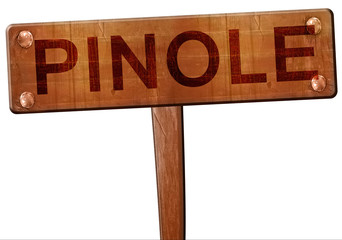 pinole road sign, 3D rendering