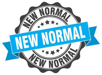 new normal stamp. sign. seal