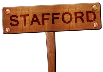 stafford road sign, 3D rendering