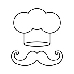 Chef hat symbol icon vector illustration graphic design