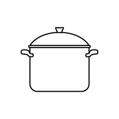 Kitchen saucepan isolated icon vector illustration graphic design