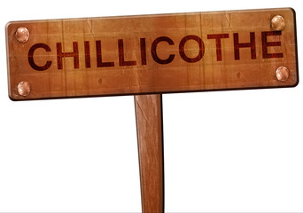 chillicothe road sign, 3D rendering