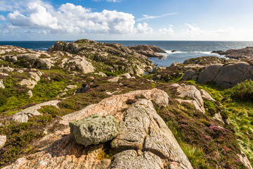 Rocky coastline of Lindesnes at the most southern part of Norway