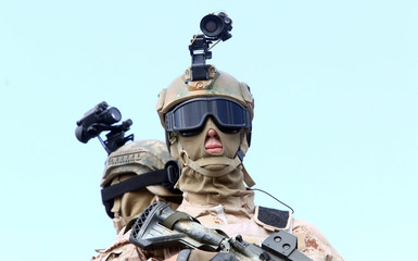 Masked special forces soldiers