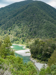 Fototapeta na wymiar Landscape near Westport West Coast New Zealand (Buller River)