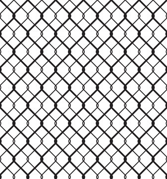 Wired Metallic Fence Seamless Pattern