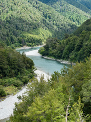 Fototapeta na wymiar Landscape near Westport West Coast New Zealand (Buller River)