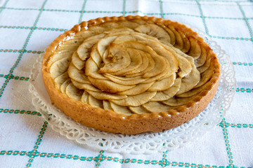 Apple pie decorated home made