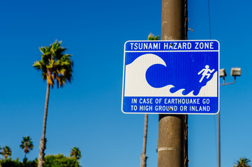 Tsunami Hazard Zone - Warning