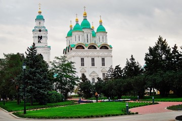 Kremlin in Astrakhan, Russia. Color photo.