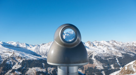 binoculars on top of the mountains