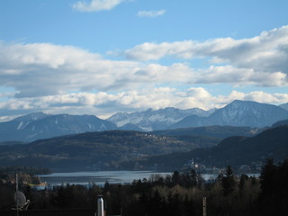 View over Woerthersee