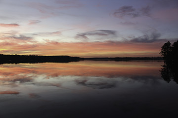 Sunset at the lake