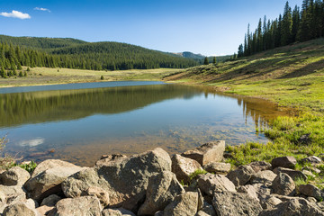Fototapeta na wymiar Upper lake at the CR50 near Lake City Colorado