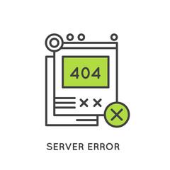 Vector Icon Style Illustration Logo for Error 404 Page Not Found, Load Falure Browser Alert Notification