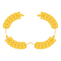 Ears frame icon, cartoon style