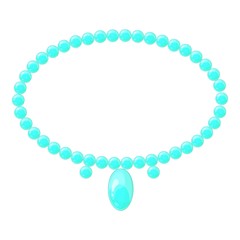Obraz premium Necklace icon, cartoon style