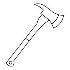 Axe icon, outline style