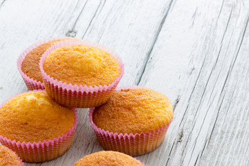 Sweet donuts with icing sugar