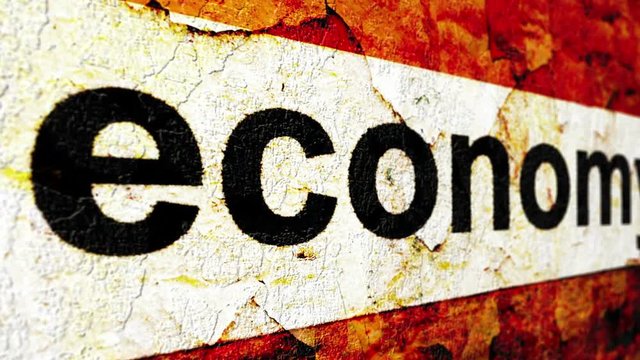 Economy grunge concept