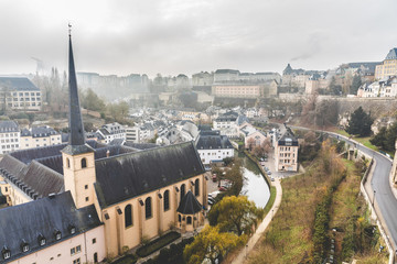 Panoramic view of Luxembourg city