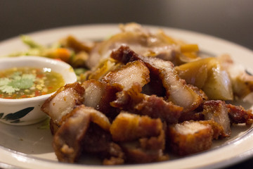 pork slide grilled with sauce 