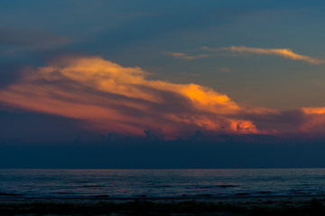 Beautiful sunset cloud mountain Thailand