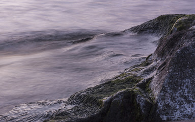 Waves and stones. North lake.