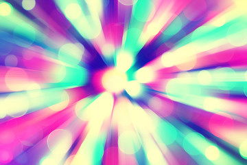 Bokeh background in motion blur.