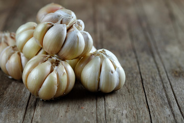Garlic cloves concept.