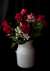 Flower arrangements in a vase