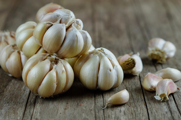 Garlic cloves concept.