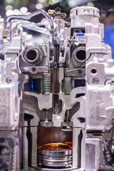 automotive engine closeup