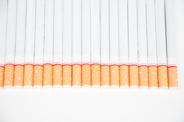 cigarette on white background