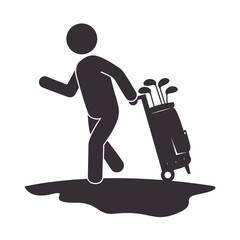 golf club sport icon vector illustration design