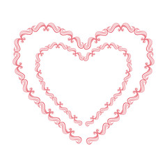 heart love card decoration vector illustration design
