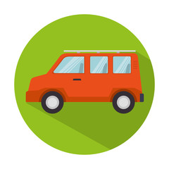 vehicle travel isolated icon vector illustration design